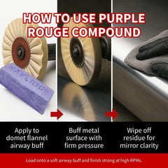 Renegade compound being applied to buffer wheel for fast transfer and coverage