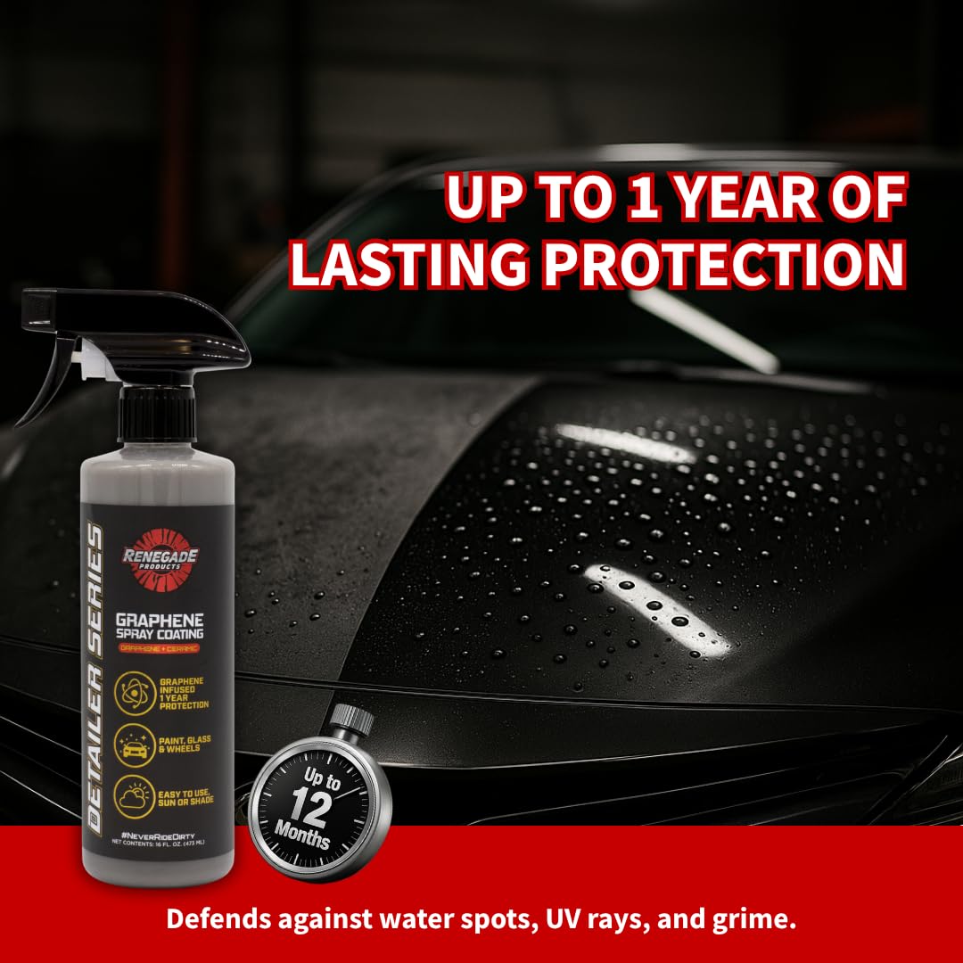 Renegade Products cloth wiping surface close-up showing fast buffing benefit