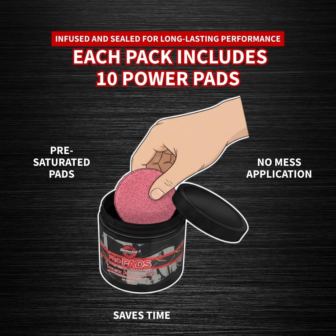 Renegade Products pad used in straight passes creating an even polished metal finish