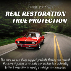 RENEW PROTECT cured texture close-up showing dry non-greasy surface benefit
