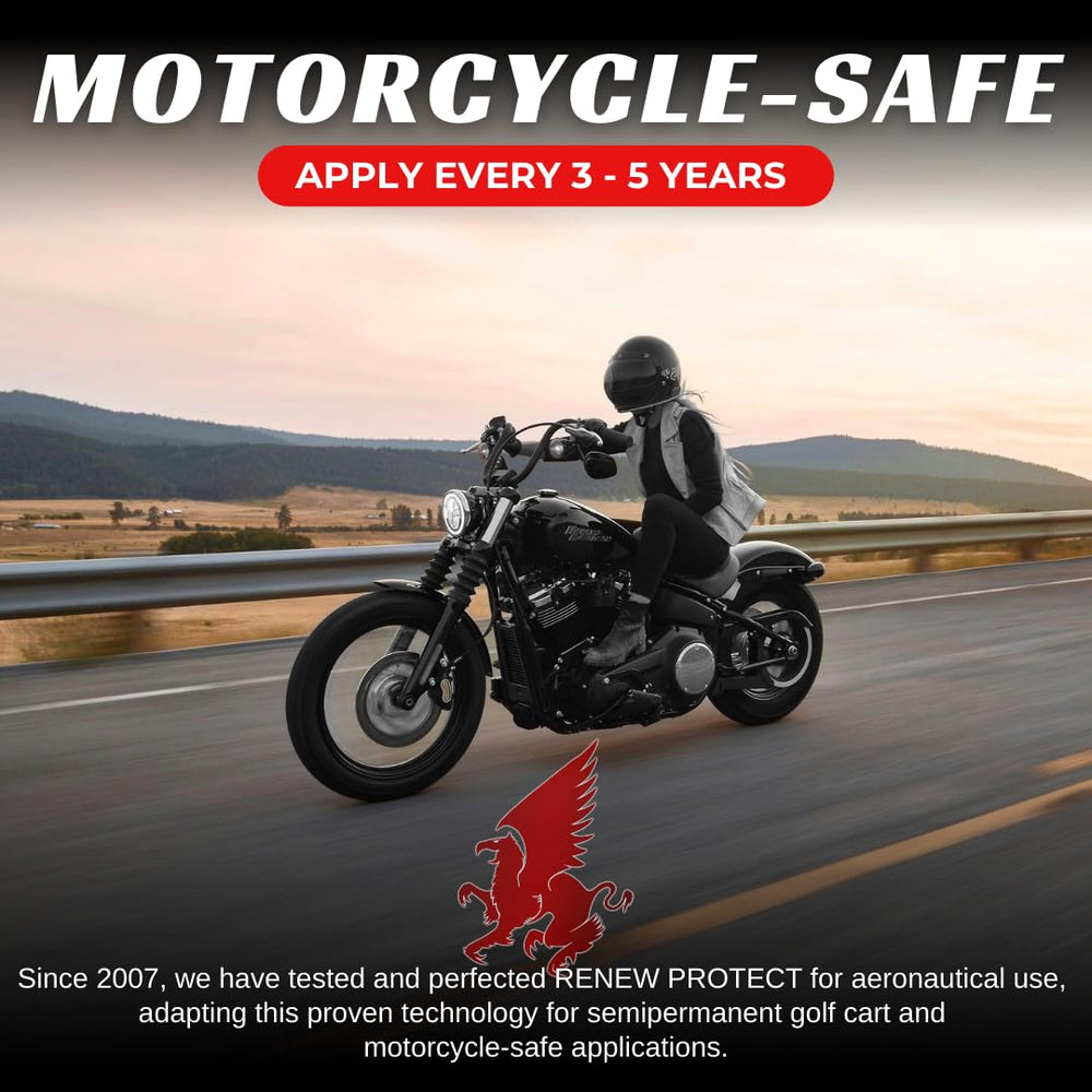 RENEW PROTECT on RV bumper demonstrating durable long-lasting protection
