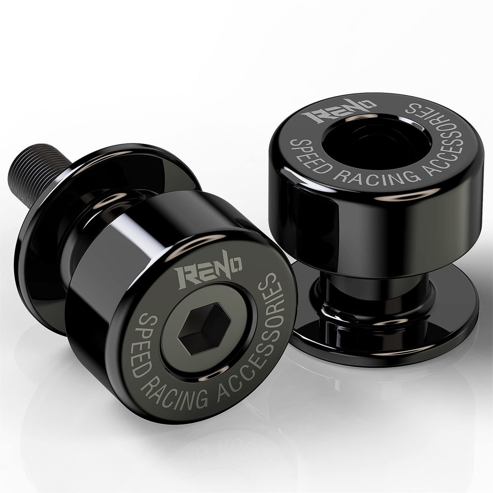 RENO front view of black spools showing durable finish and easy install
