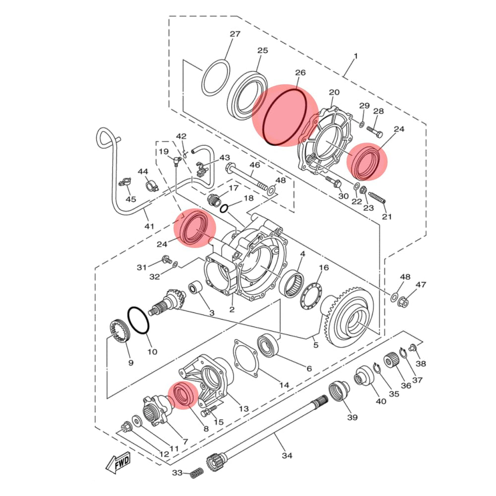 REPLACEMENTKITS.COM close-up of oil seals highlighting precise edges and durability