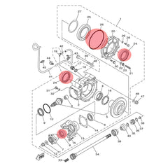 REPLACEMENTKITS.COM close-up of oil seals highlighting precise edges and durability