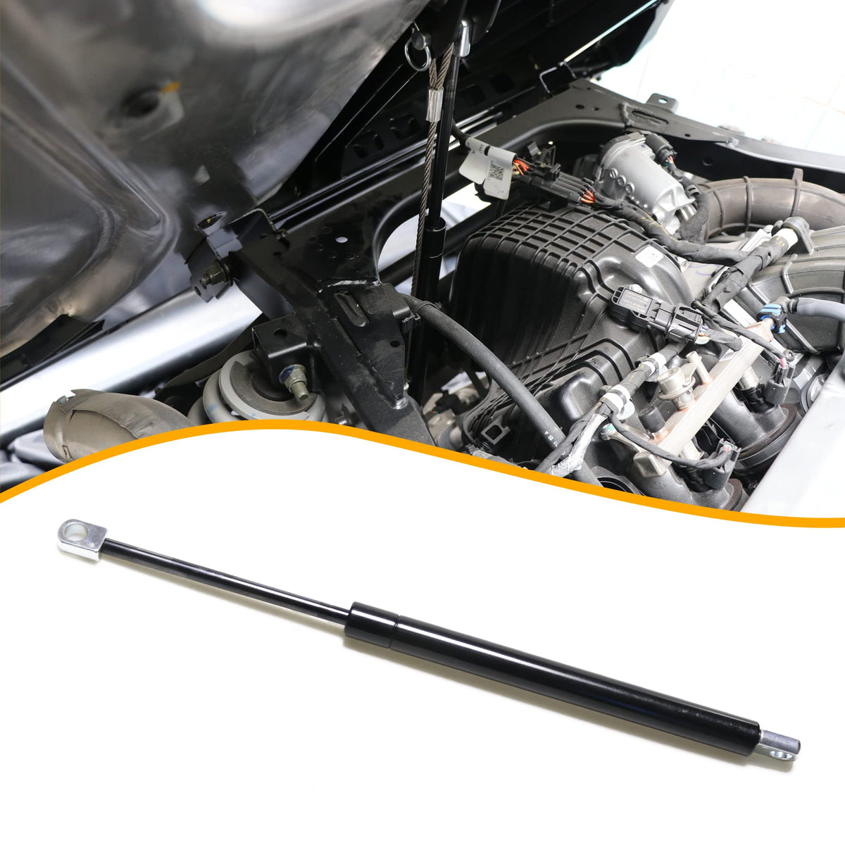 RERPRO front view of dump box lift support showing durable construction and fit