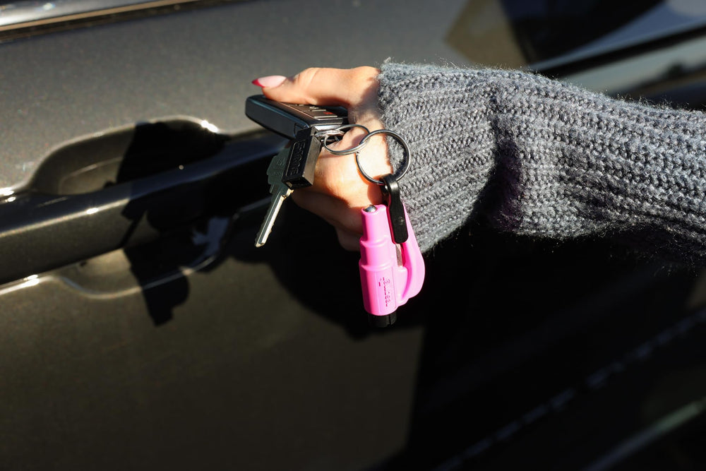 RESQME held in hand illustrating compact size for easy carry and readiness