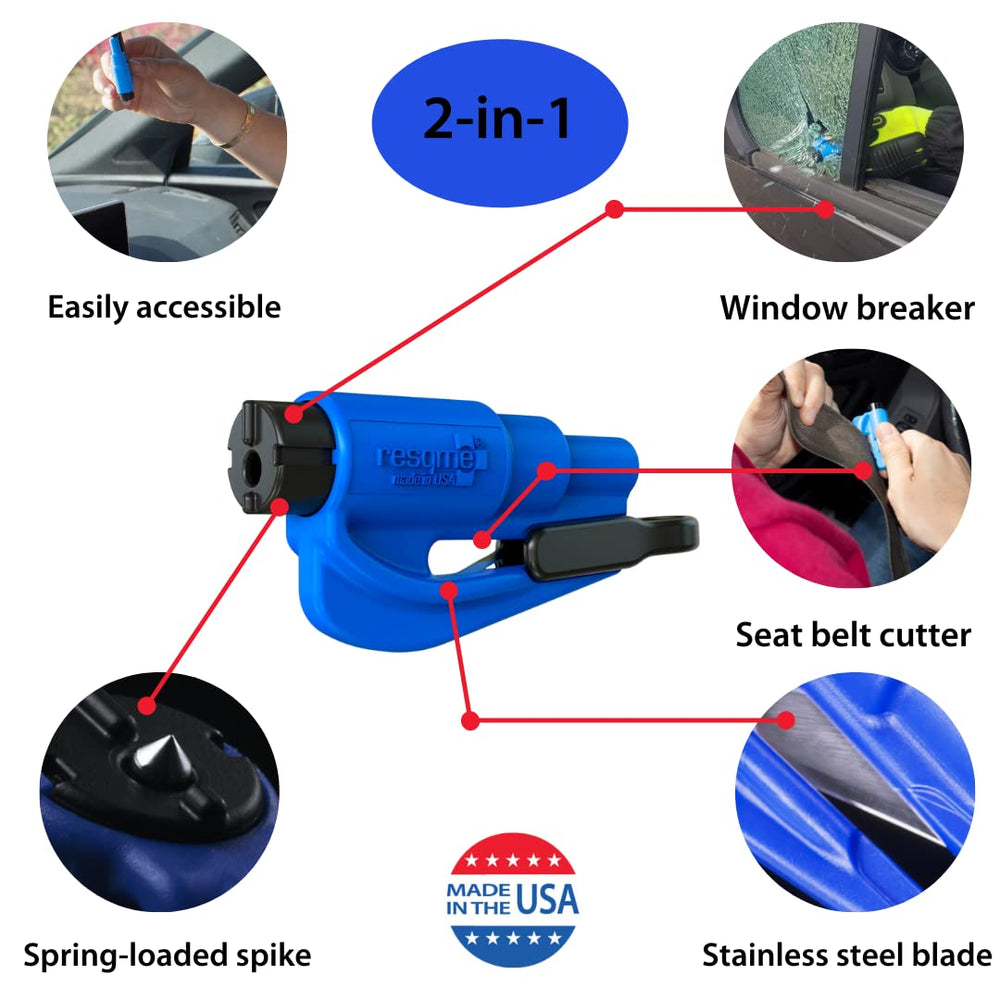 resqme razor seatbelt cutter detail for swift belt release