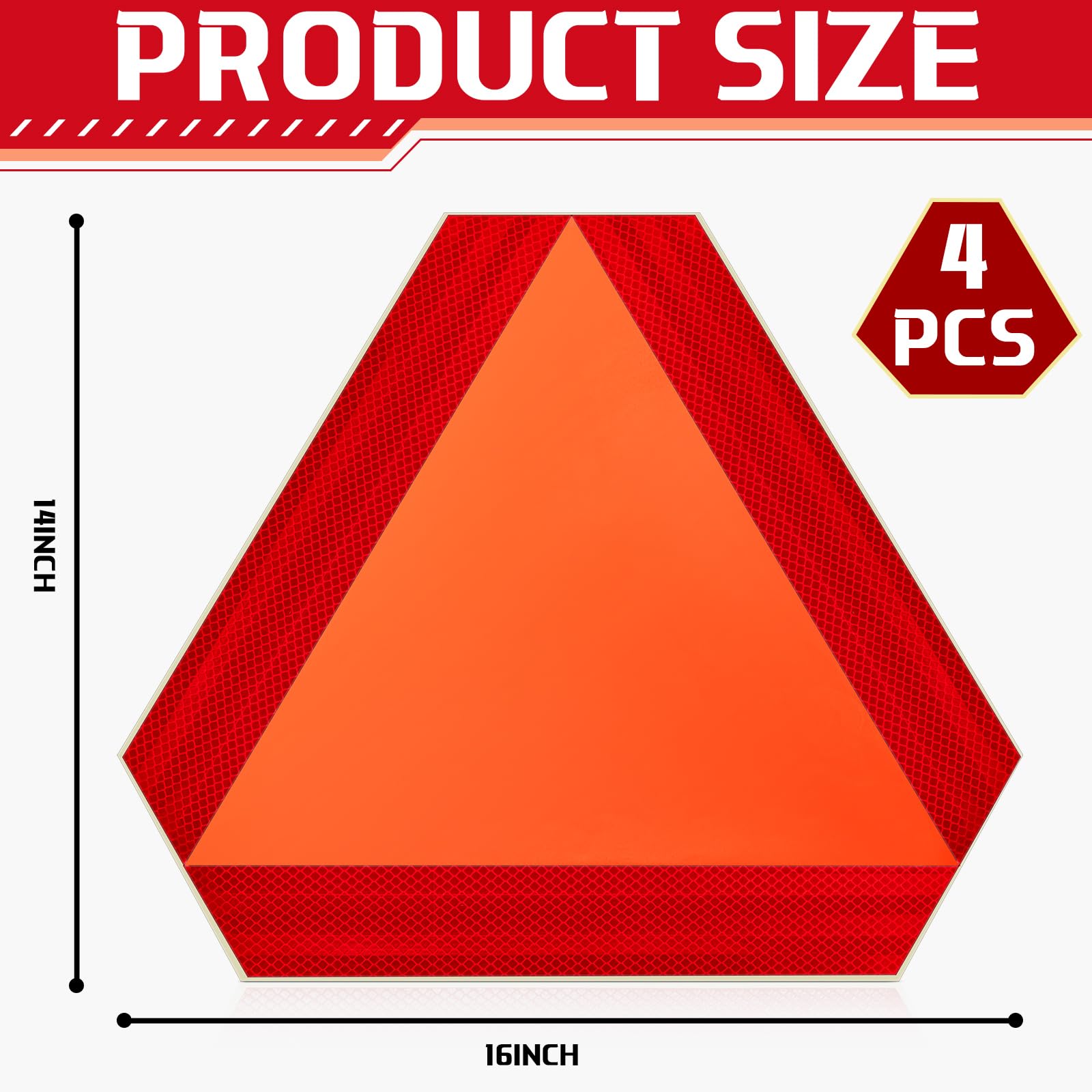 Resurhang close-up of reflective red border improving low-light visibility