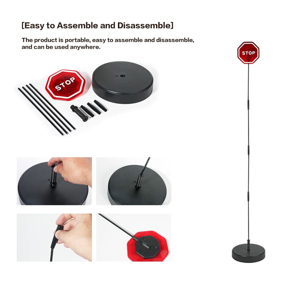 Reswish nighttime flashing demo showing high-visibility warning in low light benefit