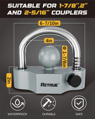 RETRUE close-up of upgraded cylinder and keys, improved tamper resistance