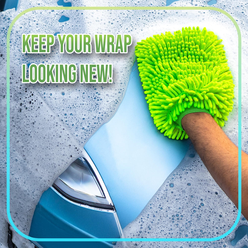 Rev Auto foam cannon application creating thick foam for touchless pre-wash benefit