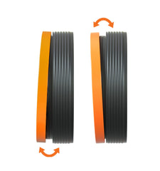 REVHD RM-D02 installed on axle demonstrating proper seal seating benefit