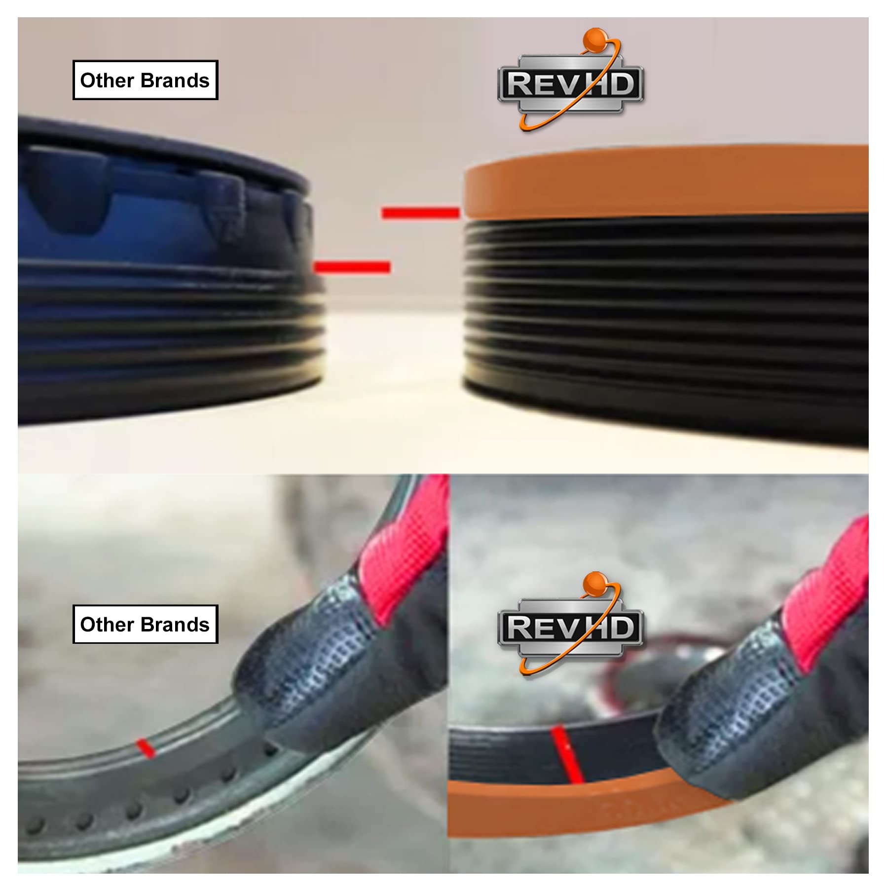REVHD RM-D02 next to ruler showing dimensions for accurate fitment benefit