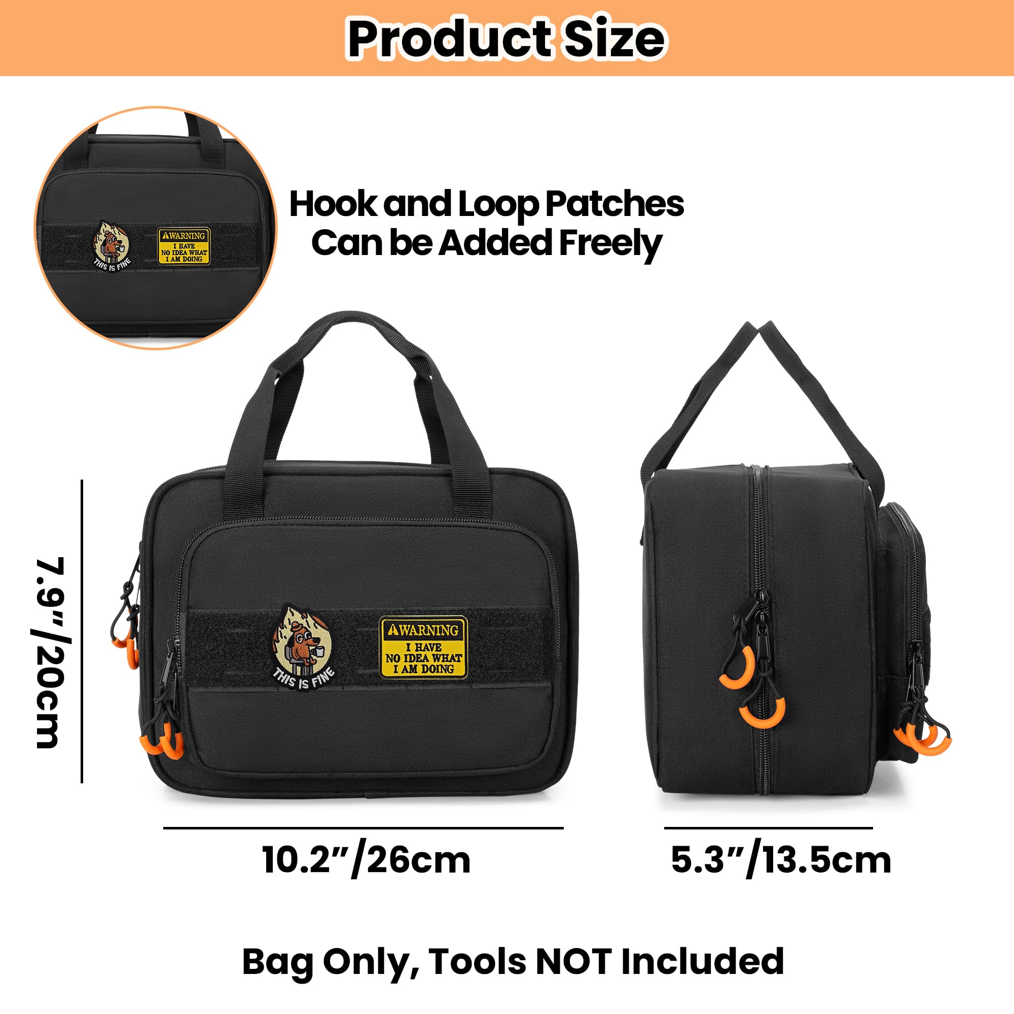 Rexmica side handle and dual-way zipper providing easy transport access