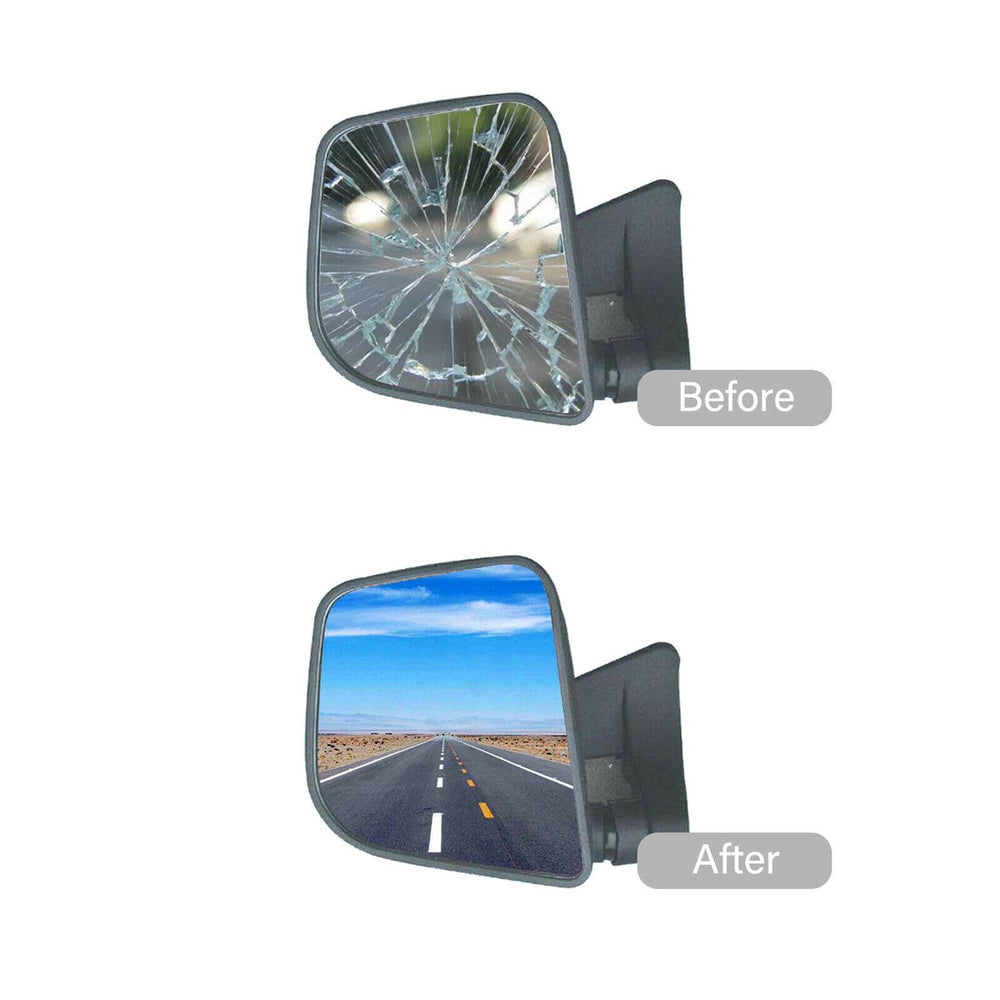 ReYee mirror mounted on Volkswagen passenger side demonstrating visibility