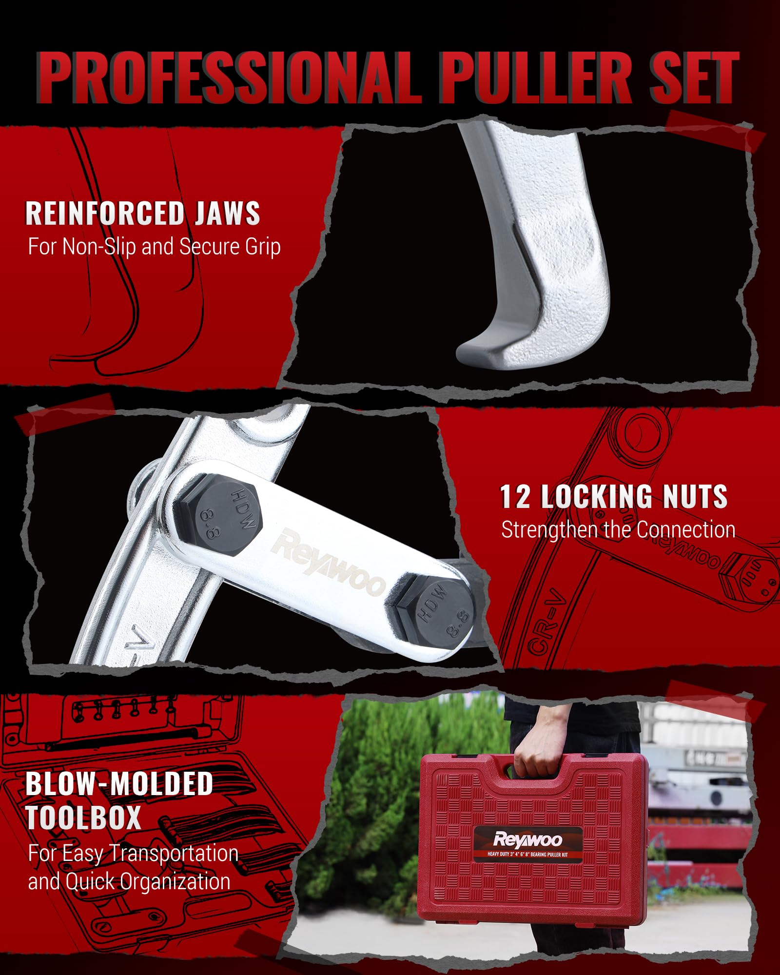 Reywoo chrome-plated finish close-up highlighting corrosion resistance and durability