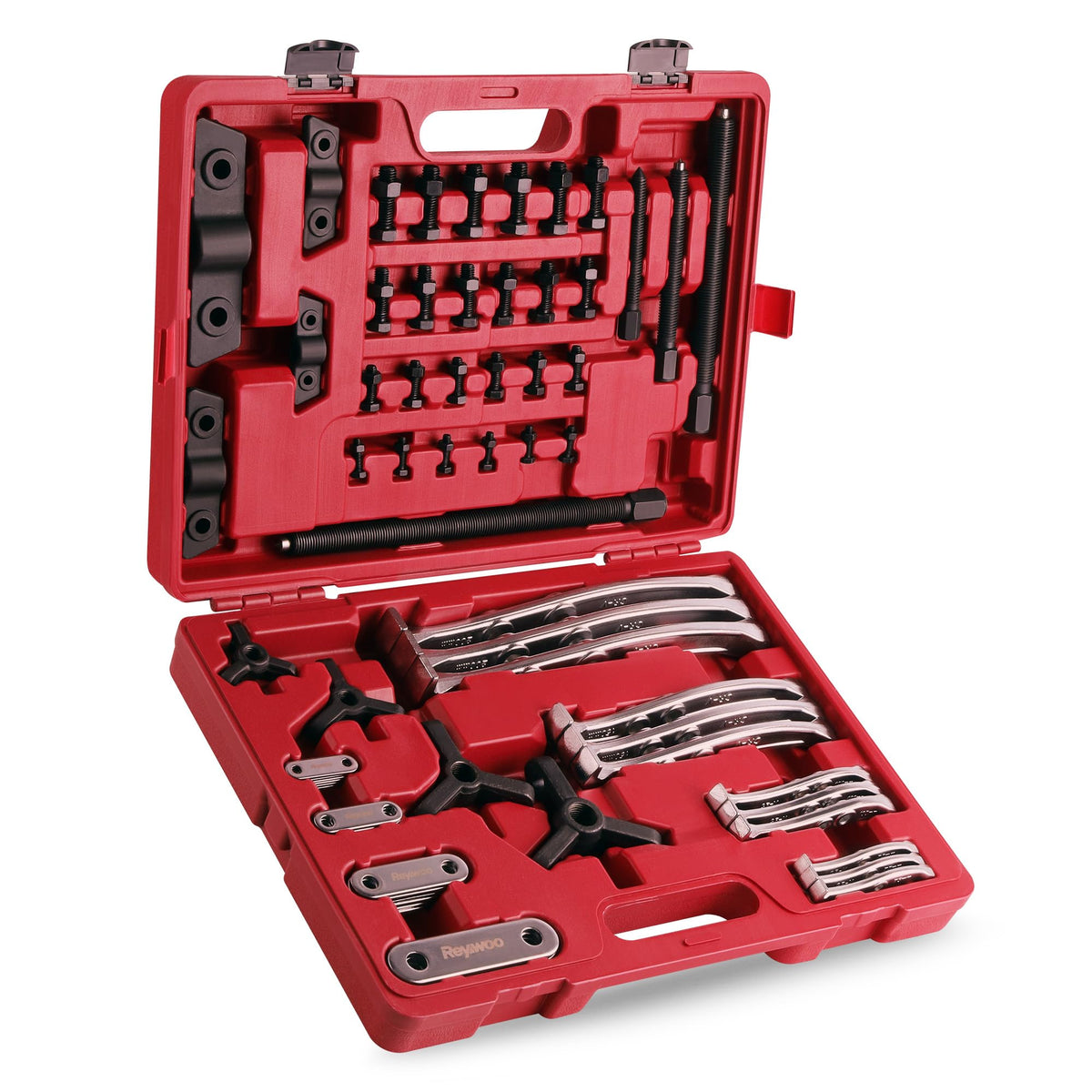 Reywoo gear puller kit front view showing components and case for quick identification