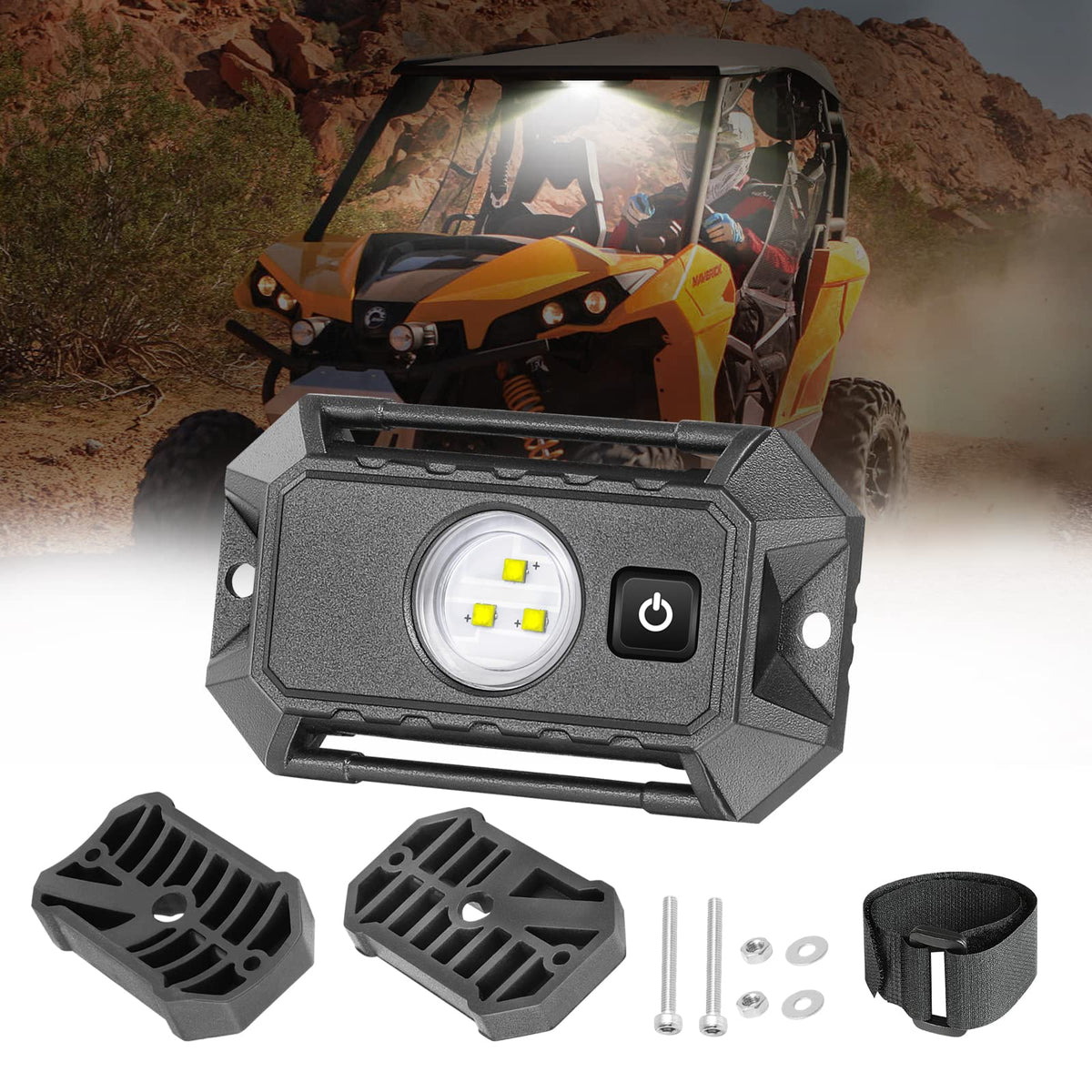 Rfroad Lighting front view of dome light showing compact design and bright benefit