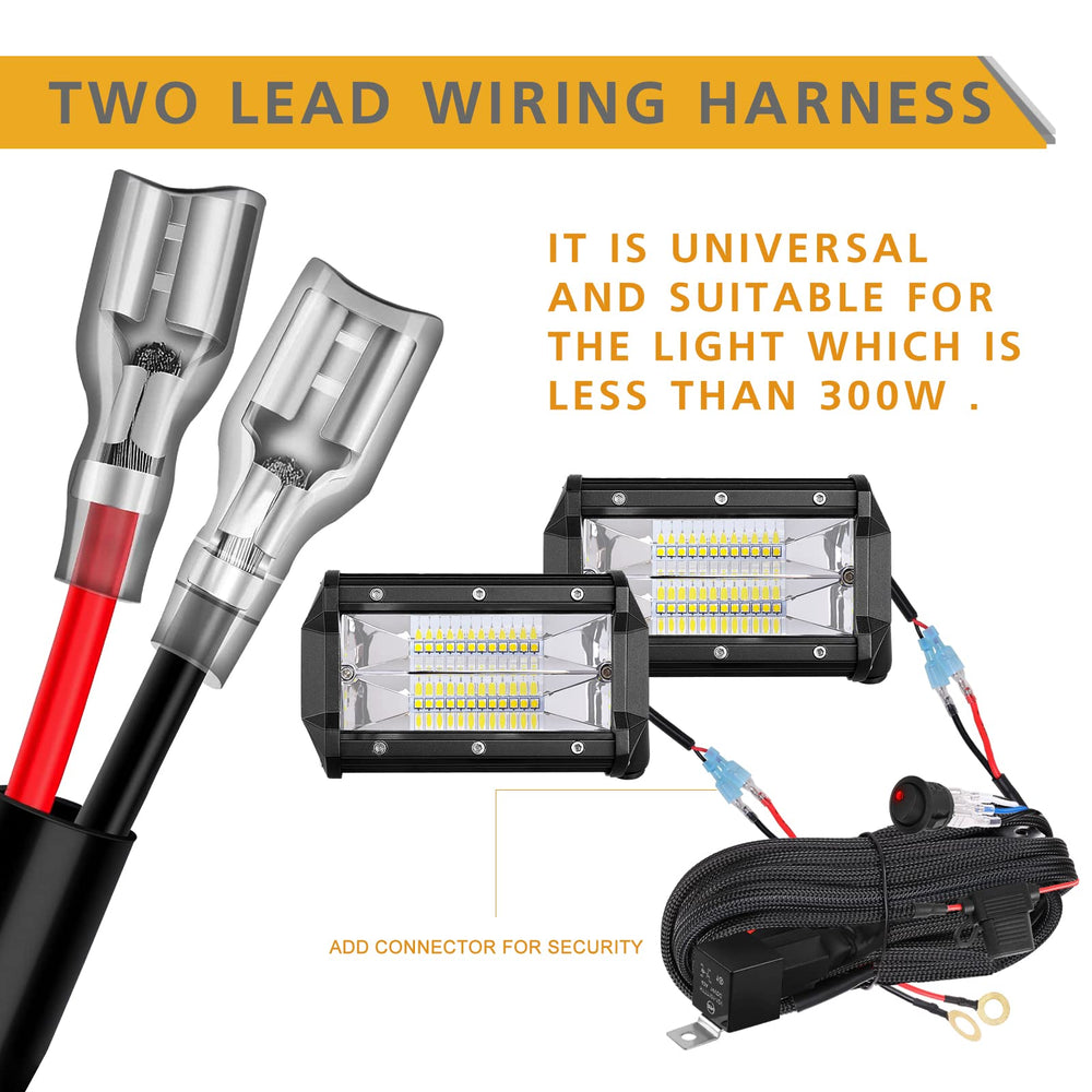Rfroad Lighting underhood routing showing durable protected wiring