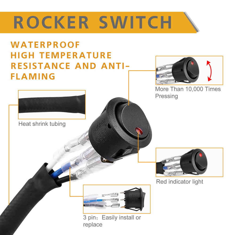 Rfroad Lighting wiring length beside ruler showing flexible reach
