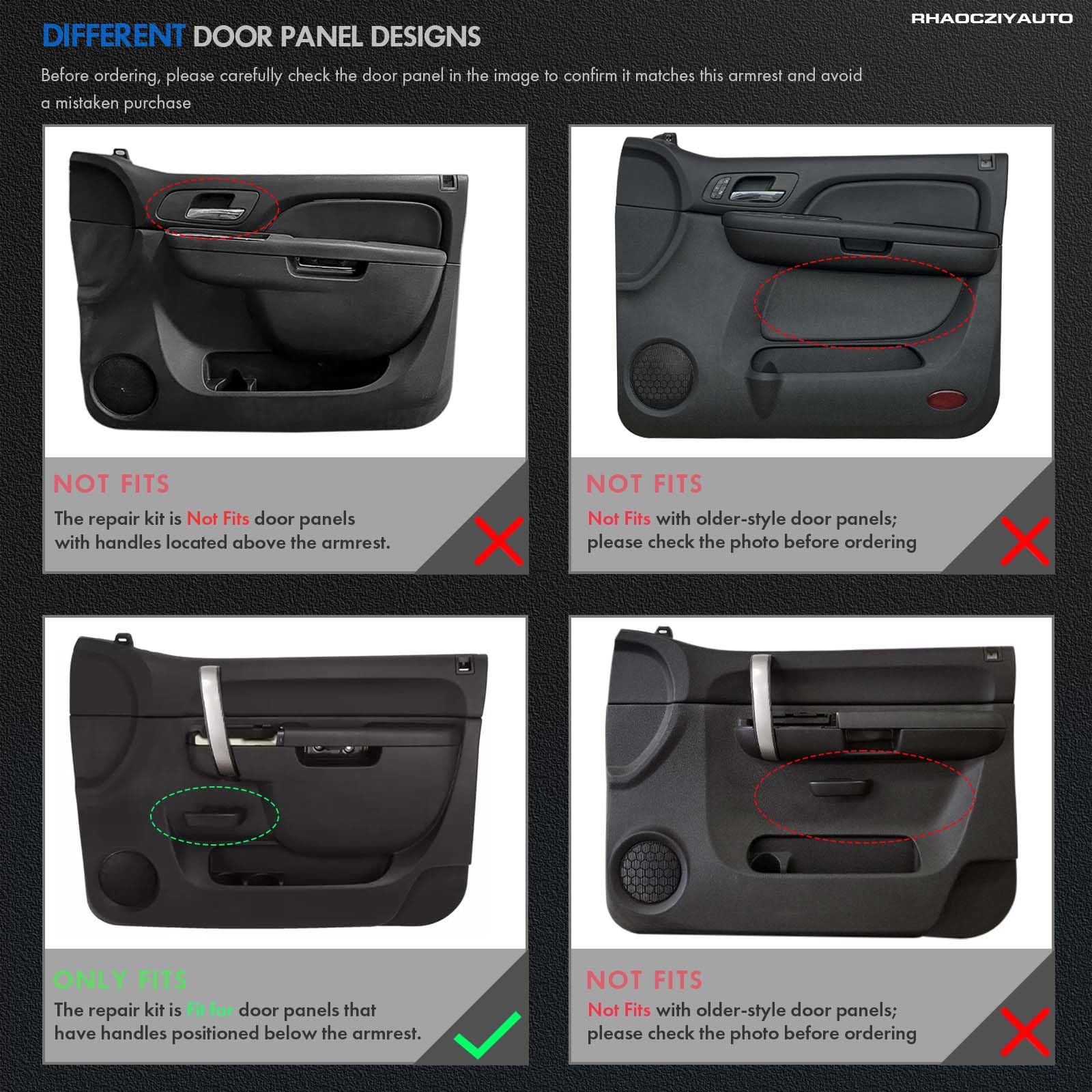RHAOCZIYAUTO armrest close-up texture tan improving comfort