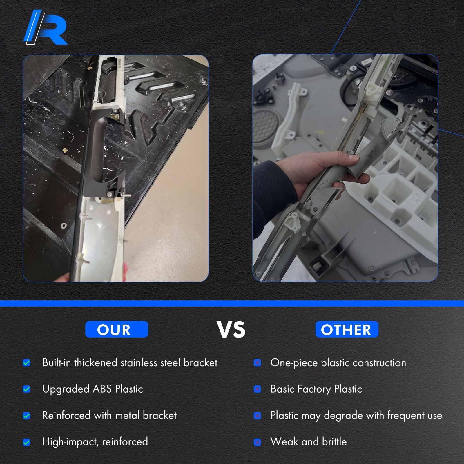 RHAOCZIYAUTO armrest in vehicle cabin lifestyle shot showing refreshed driver area