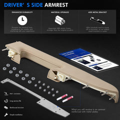 RHAOCZIYAUTO armrest metal bracket detail adding strength