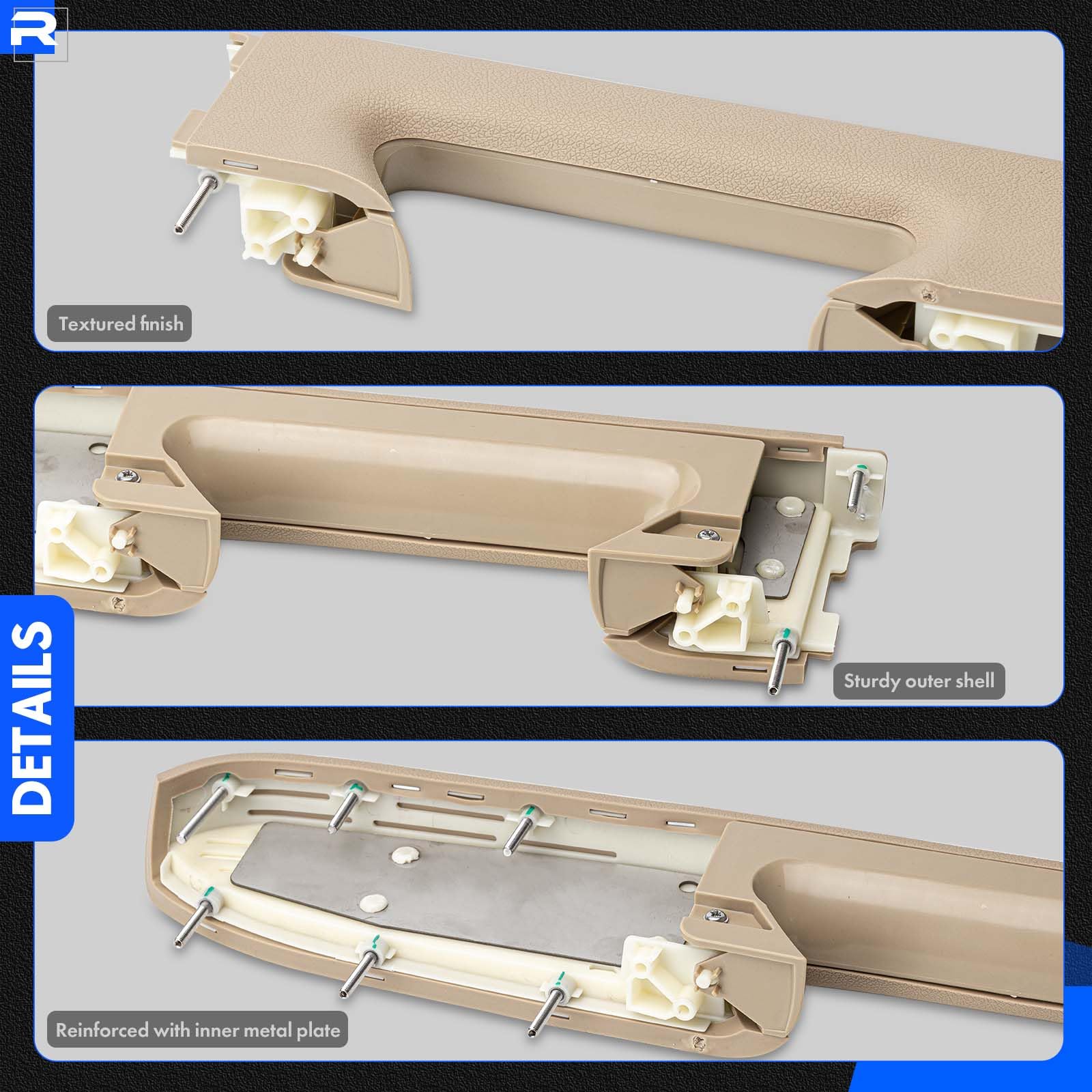 RHAOCZIYAUTO armrest mounting points back view easing installation