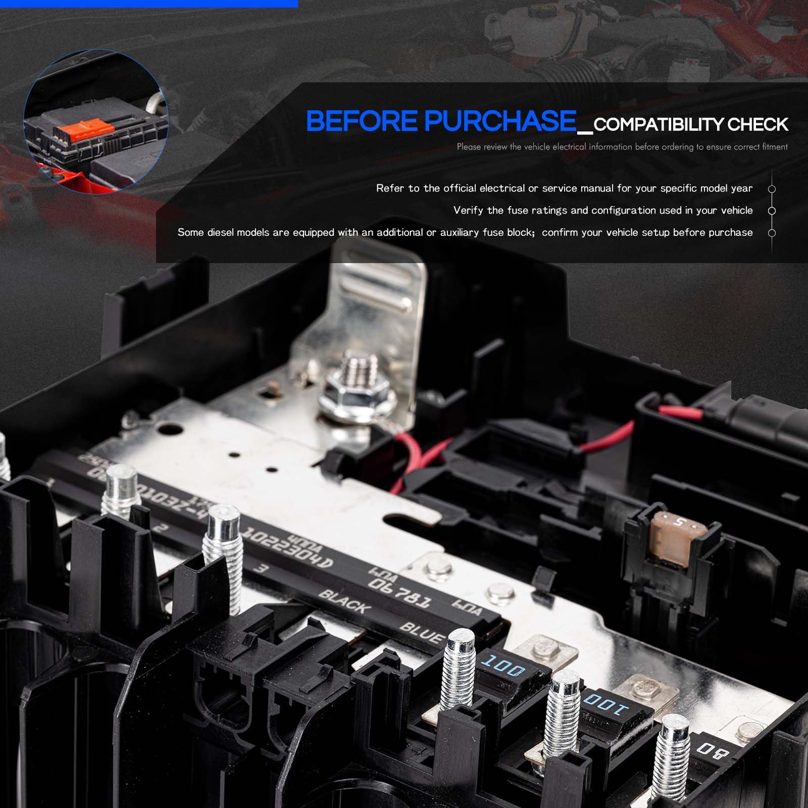 RHAOCZIYAUTO wiring connections showing neat harness routing and safety benefit