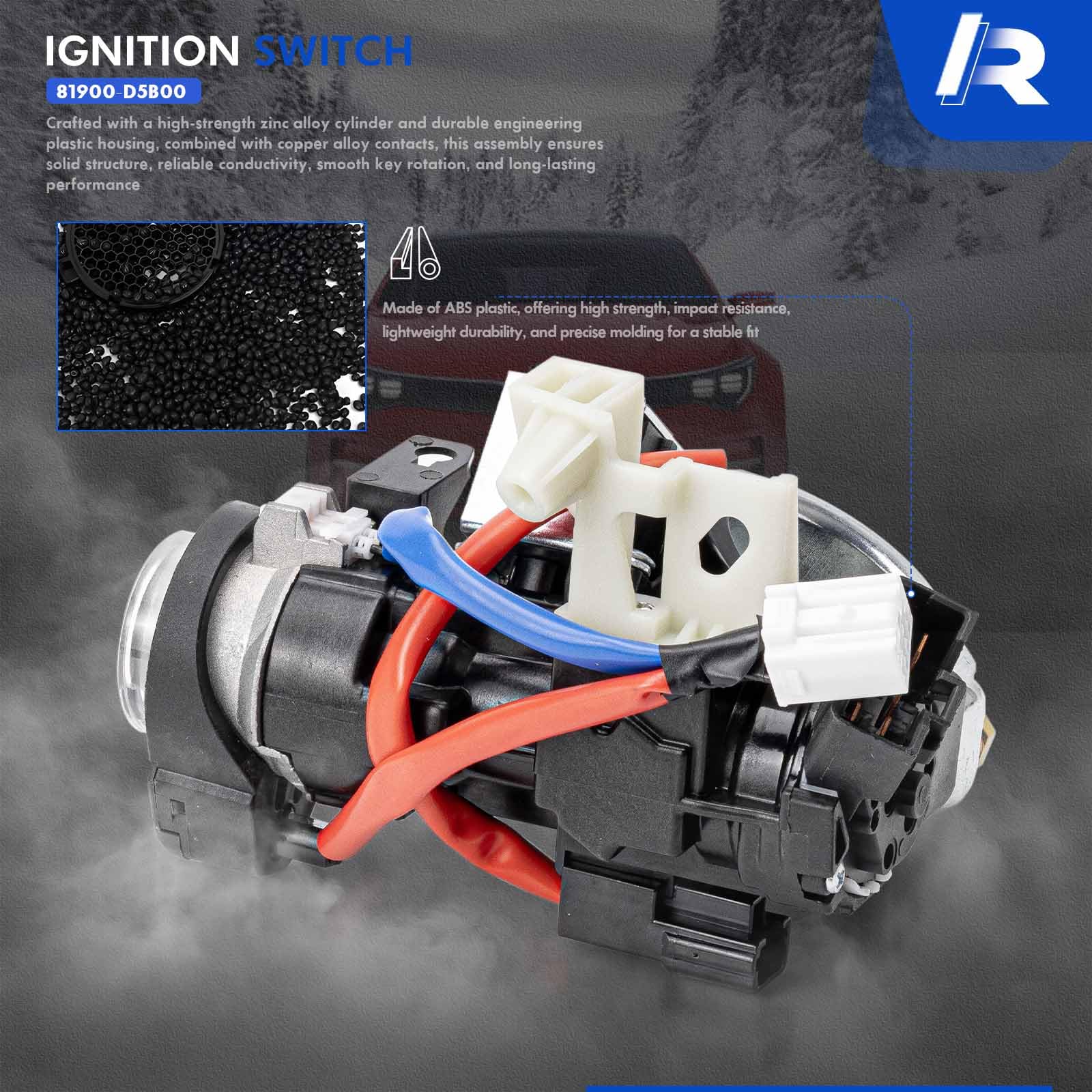 RHAOCZIYAUTO two keys and bolts laid out for ready-to-install convenience