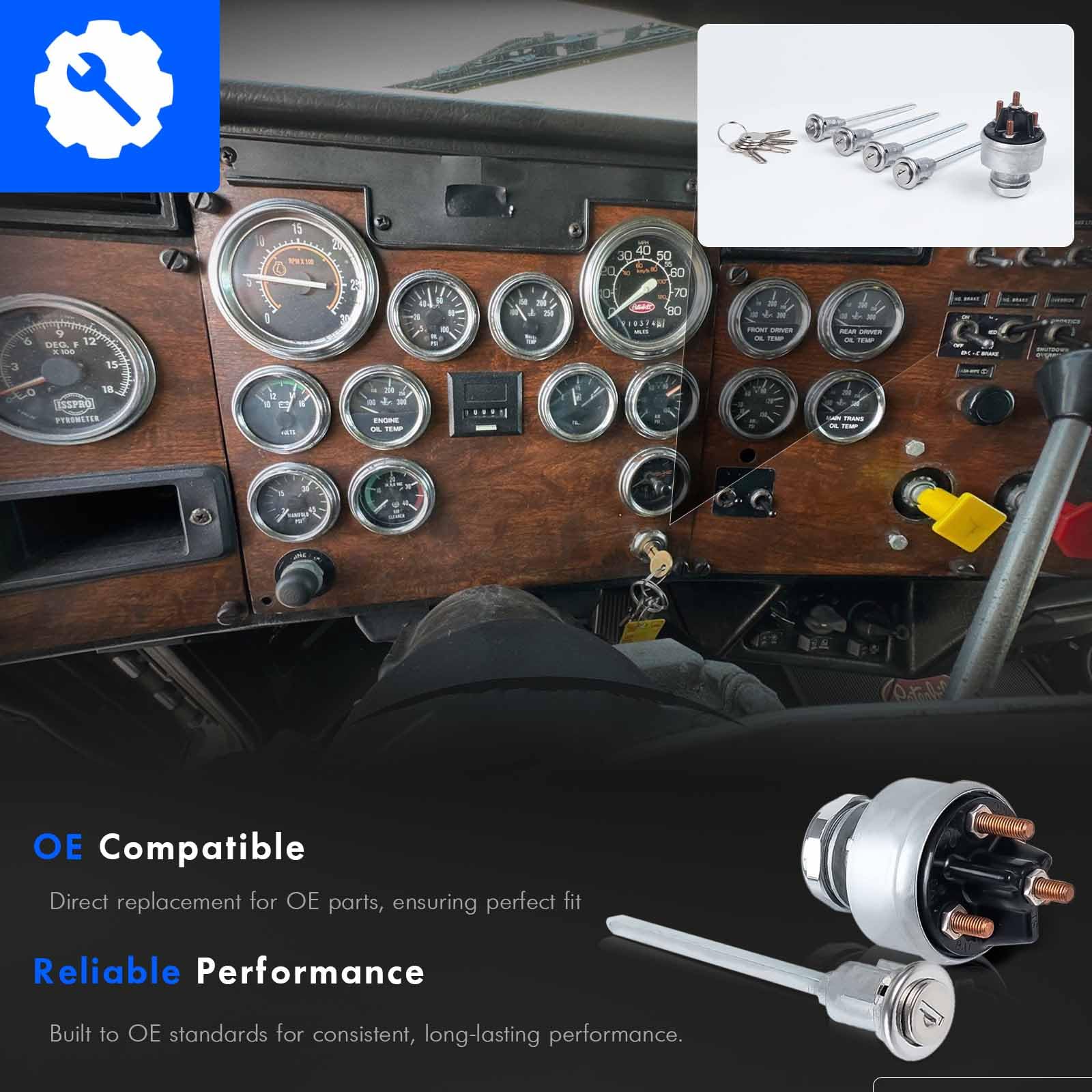 RHAOCZIYAUTO installed door lock on truck door showing clean fit and secure operation