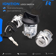 RHAOCZIYAUTO two keys and two door locks laid out, matching keys for immediate use