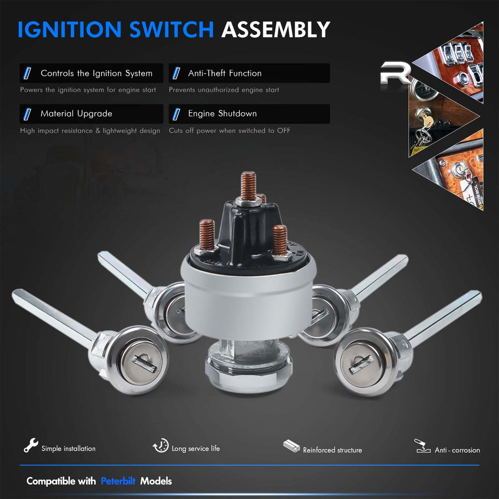 RHAOCZIYAUTO two working keys and two spare keys clearly displayed for immediate use