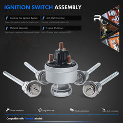 RHAOCZIYAUTO two working keys and two spare keys clearly displayed for immediate use