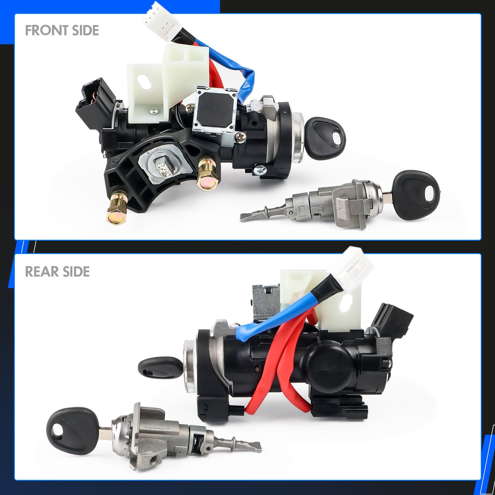 RHAOCZIYAUTO keys beside ignition to show scale and practical use