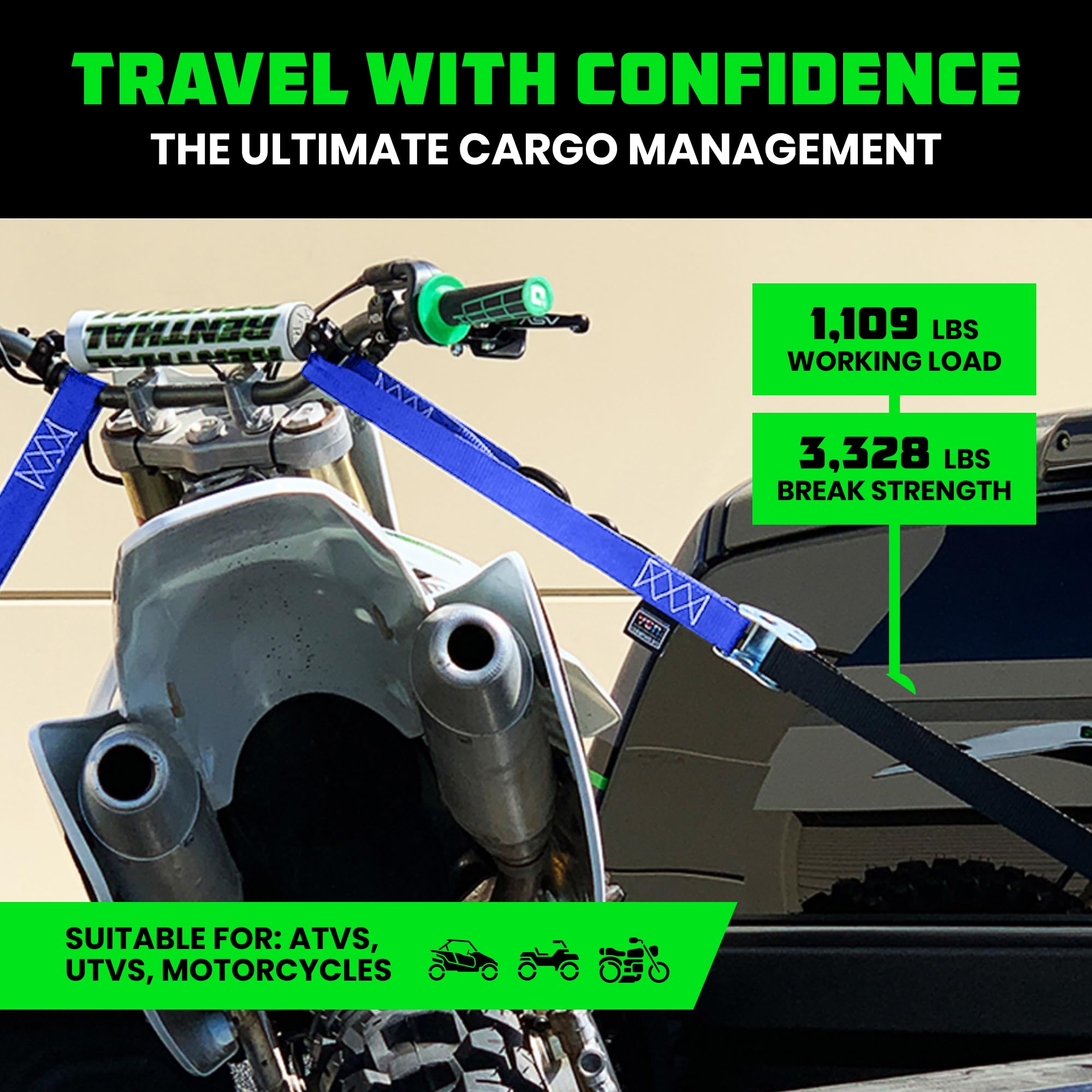 Rhino USA coated chromoly S-hook close-up with keeper clip for safer anchoring