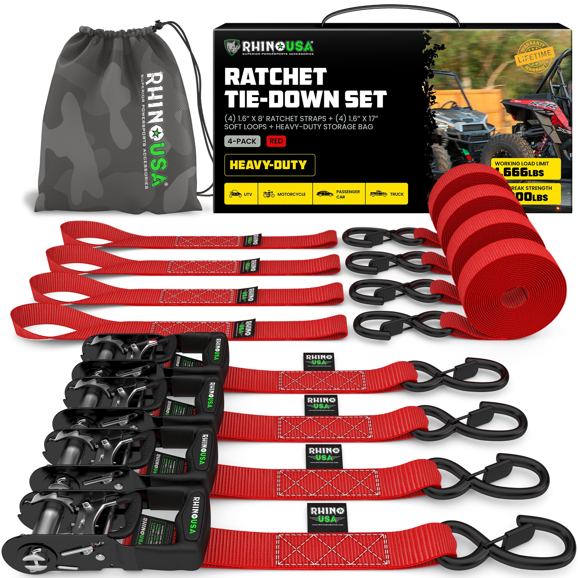 Rhino USA front packaging showing 4-pack and product benefits