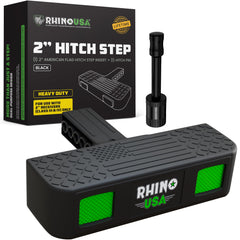Rhino USA front view of hitch step showing form and fit for secure access