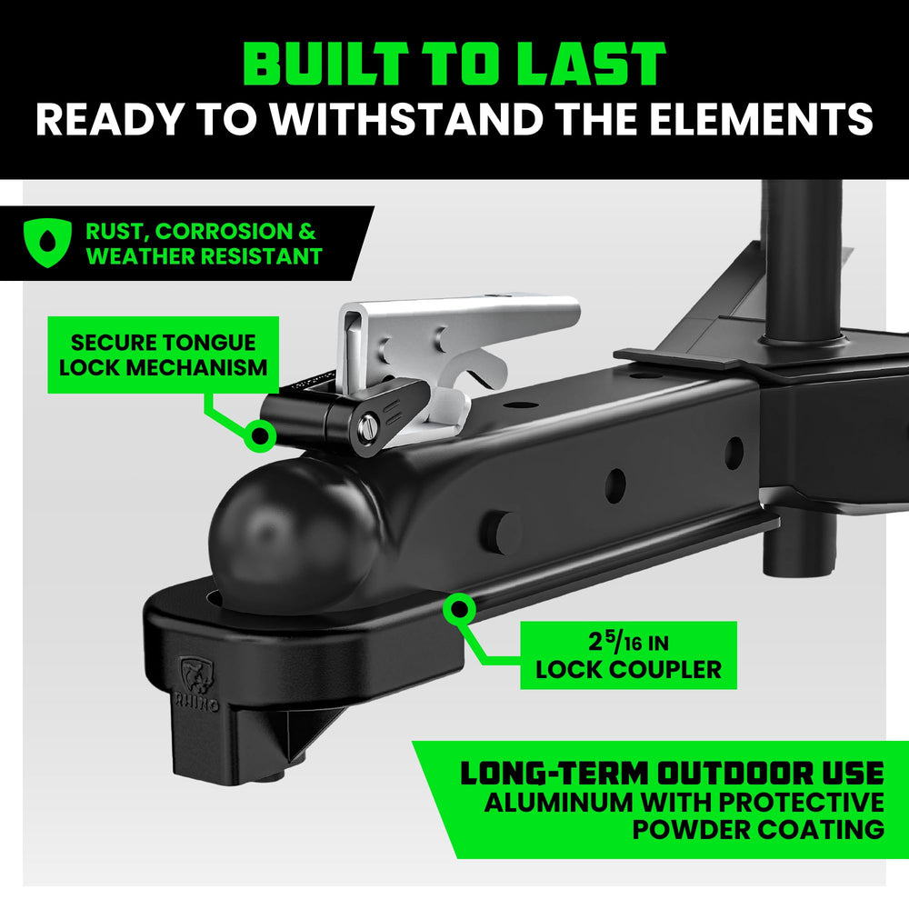 Rhino USA latch pin detail demonstrating secure latch locking benefit