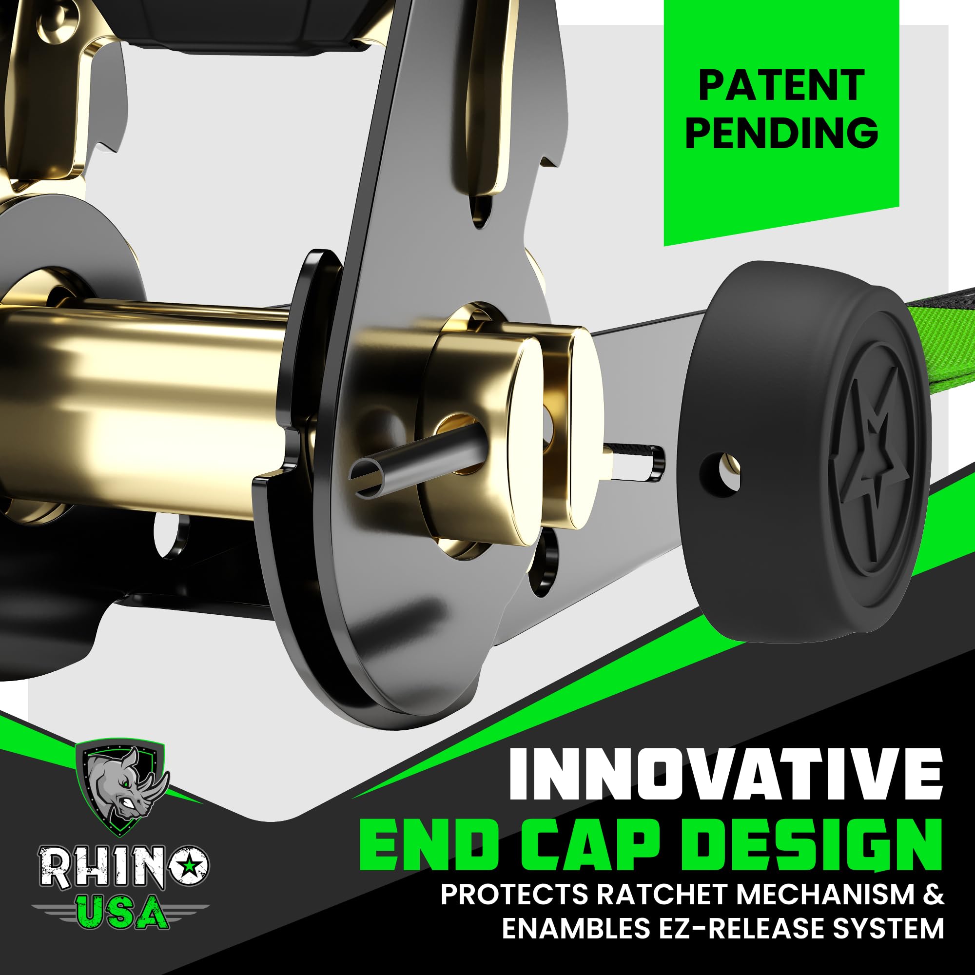 Rhino USA coated S-hook detail protecting anchor points and preventing damage