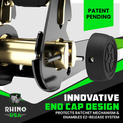 Rhino USA coated S-hook detail protecting anchor points and preventing damage