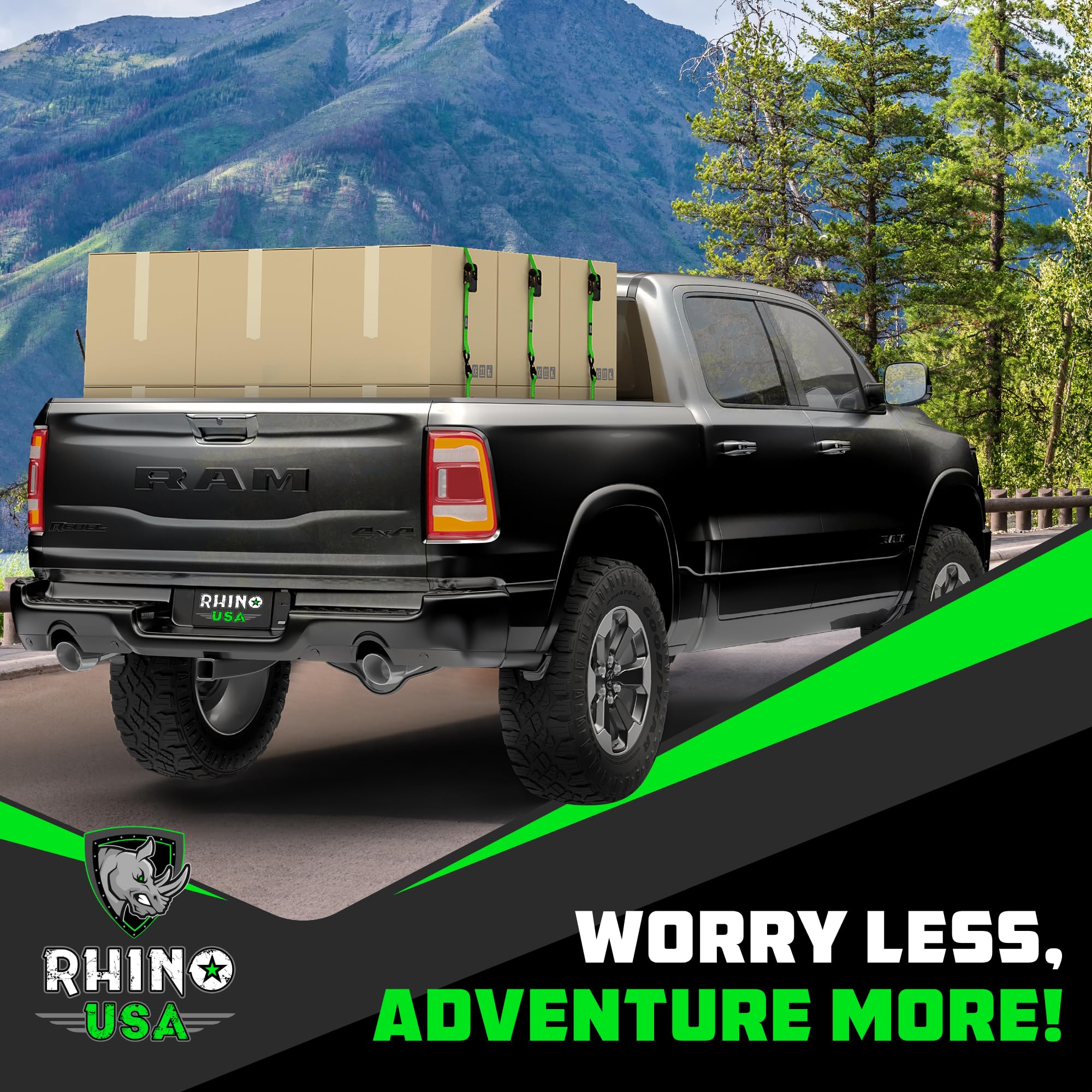 Rhino USA soft loop protecting a bike frame from scratches and distributing load