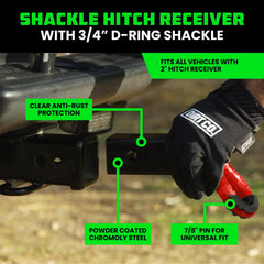 Rhino USA close-up of retaining pin for secure attachment and easy removal benefit