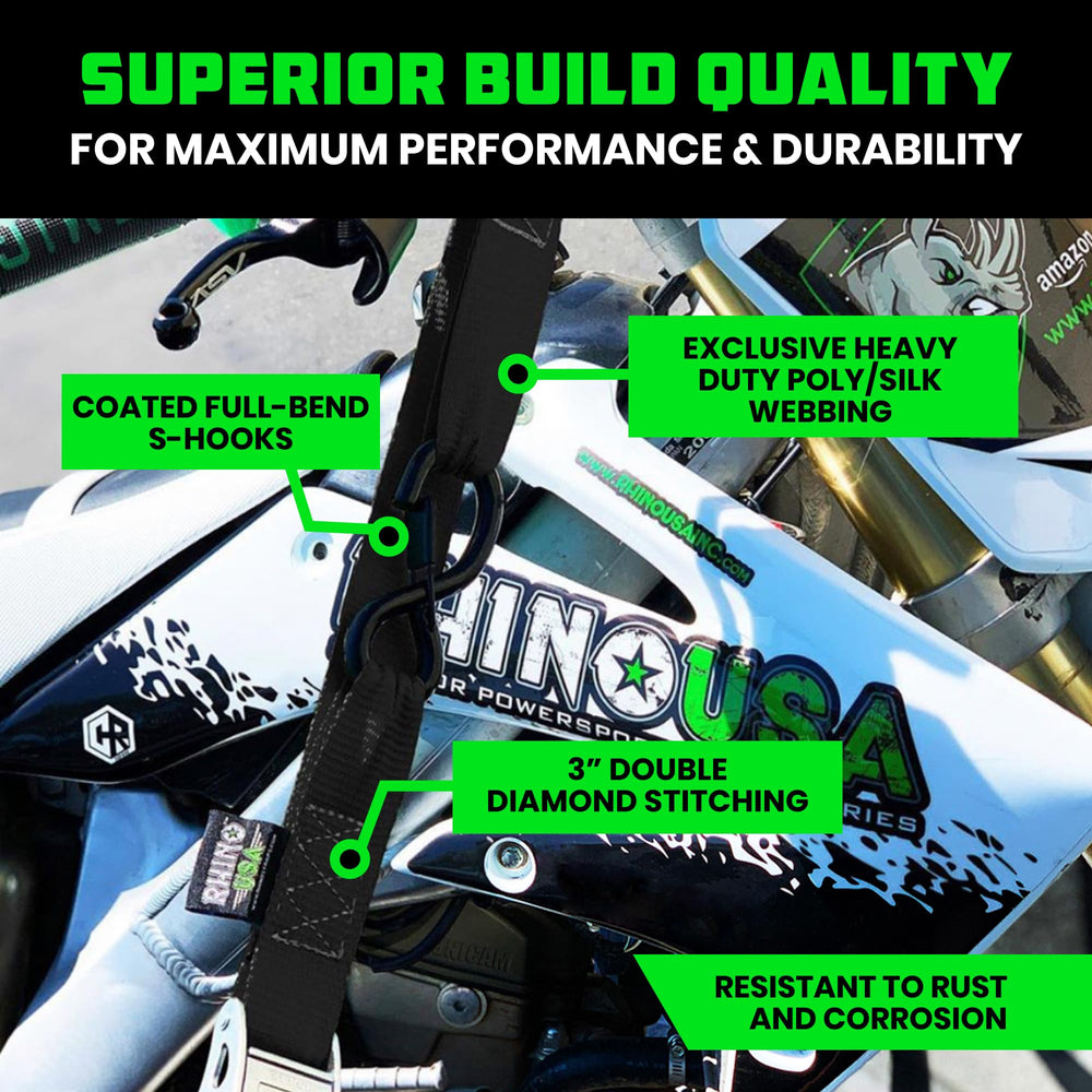 Rhino USA soft loop close-up protecting handlebars without scratching or slipping