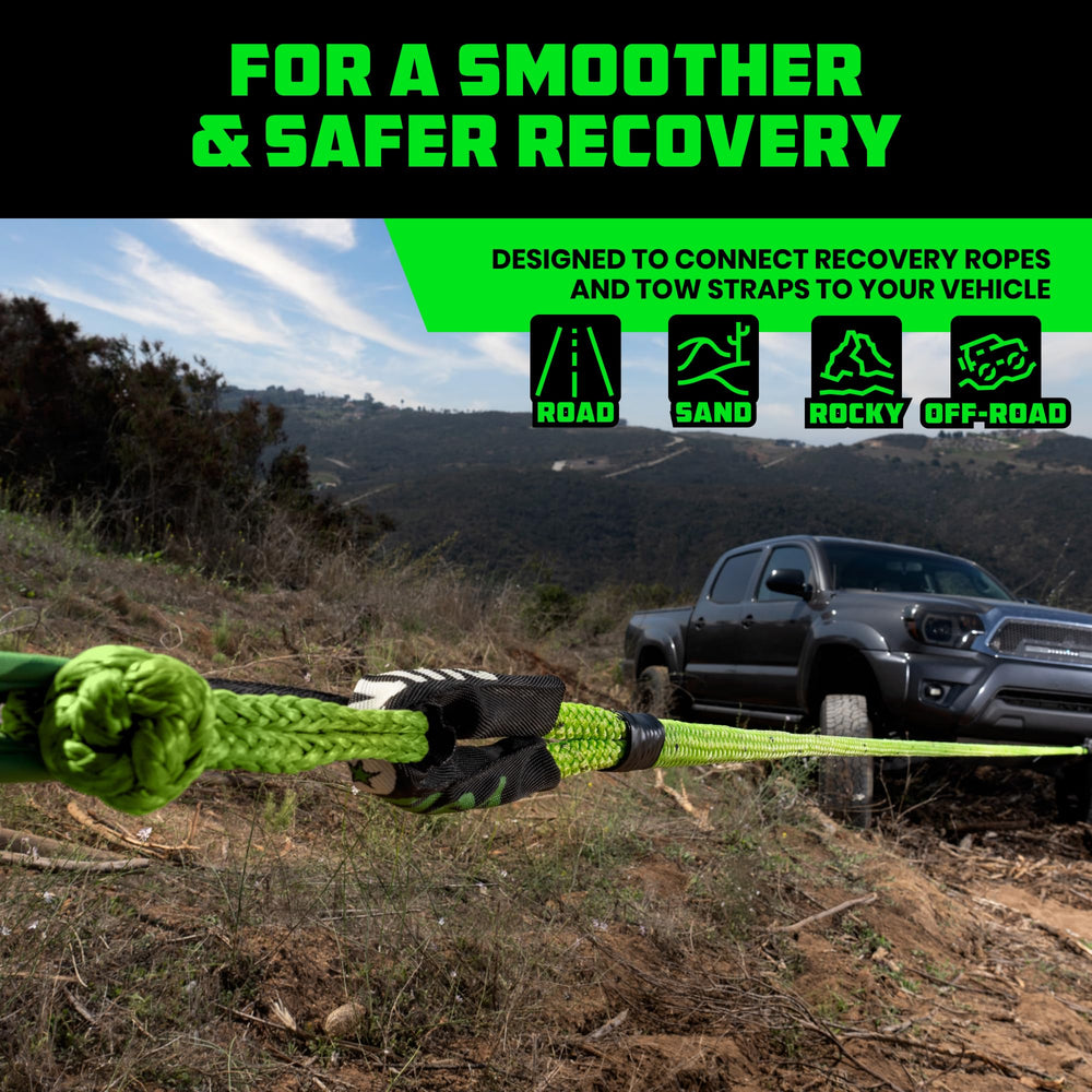 Rhino USA shackle attached to vehicle bumper protecting finish