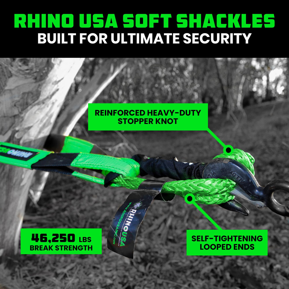 Rhino USA close-up of shackle weave highlighting durable fiber