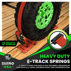 Rhino USA strap and ratchet detail showing heavy-duty ratcheting strength
