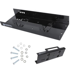 RHINOVAL front view of mounting plate showing bolt pattern and solid support benefit