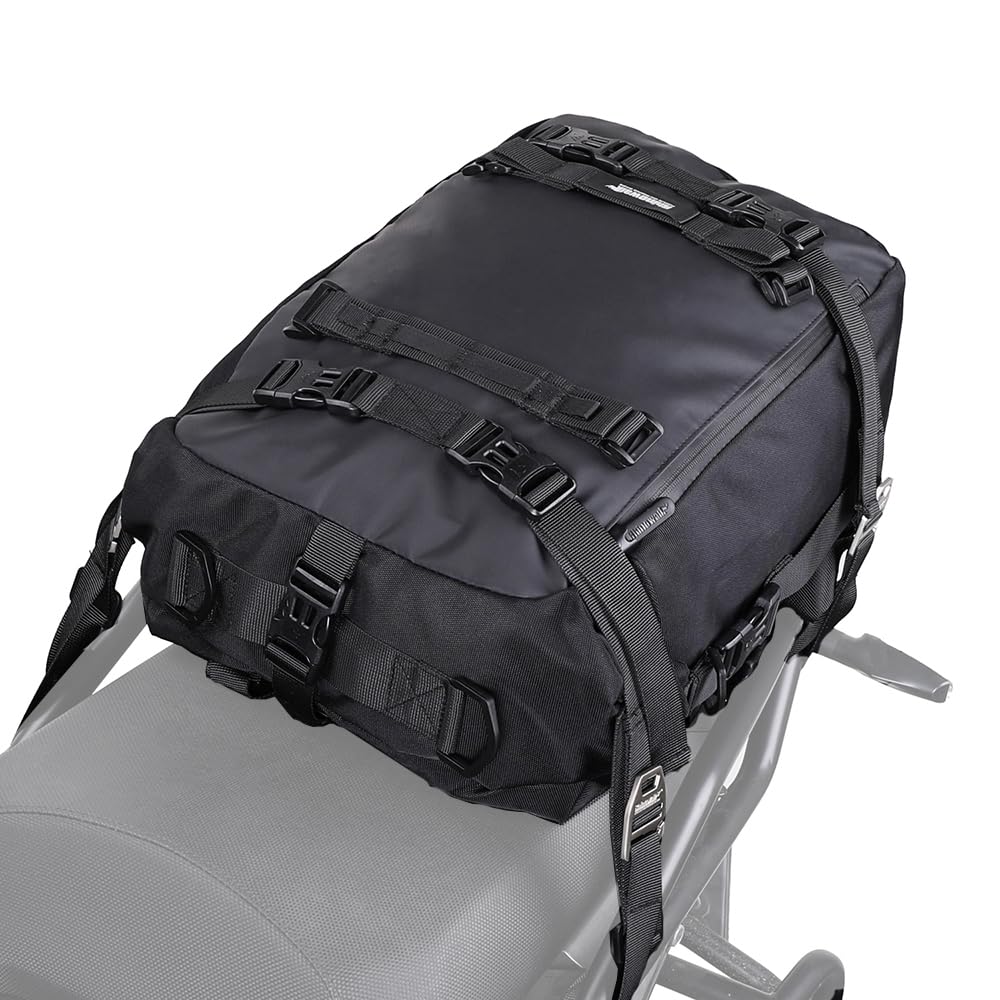 Rhinowalk 20L front view showing compact profile and stable mounting benefit