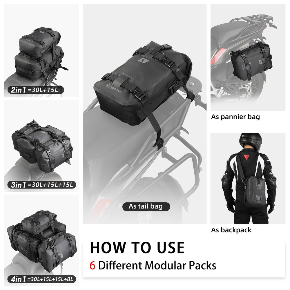 Rhinowalk attachment straps and buckles detail for secure mounting